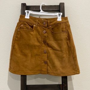 Suede skirt